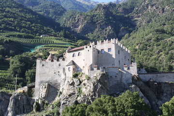 Fototapeta na wymiar Castelbello Castle (Schloss Kastelbell,Trentino,Ciardes)