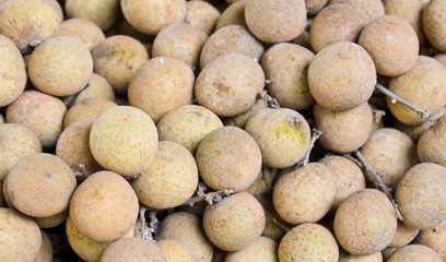 Ripe longan fruit background