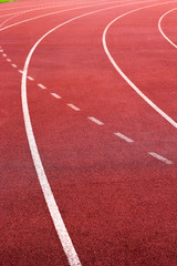 Running track for in the stadium.