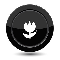 Button with flower