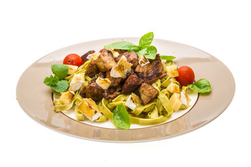 Tagliatelle with pork