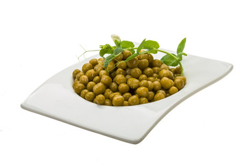 Marinated green peas