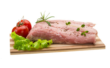 Raw pork meat