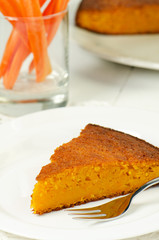 Fresh homemade carrot cake