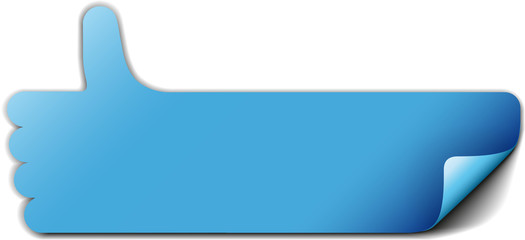 Button Aufkleber Like