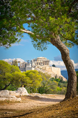 Beautiful view of ancient Acropolis, Athens, Greece