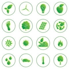 Glowing Ecology Icons