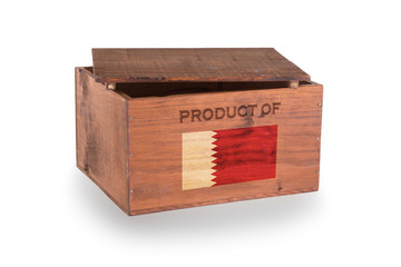 Wooden crate isolated on a white background