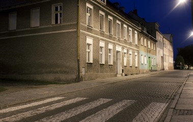 Fototapeta na wymiar Small town by night