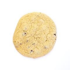 homemade almond cookies isolated on white