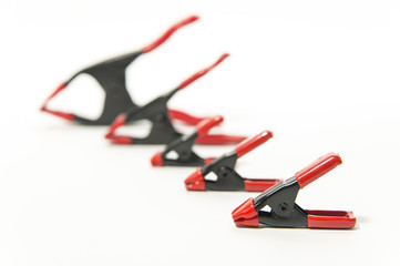 Depth of field in spring clamps from small to large size