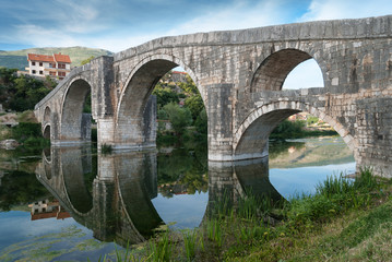 The old stone bridge in Trebinje, Bosnia and Herzegovina