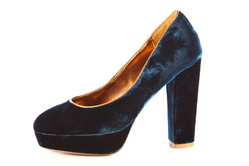 high heel women shoes on white background