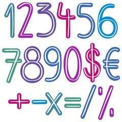 Colorful brush numbers