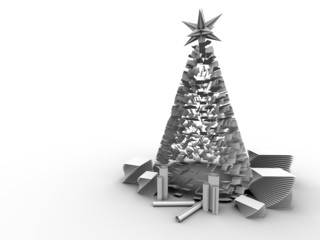 Christmas Tree in paper