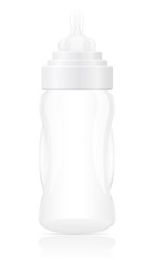 baby bottle vector illustration