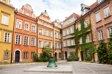 Bell monument on Kanonia street in Warsaw