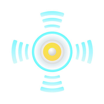 icon of loudspeaker, vector format