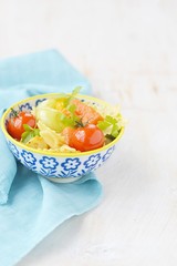 pasta with tomato and pumpkin