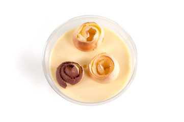 budino al cioccolato bianco