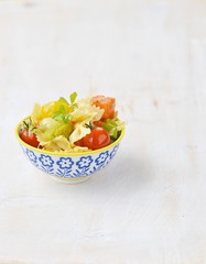 pasta with tomato and pumpkin