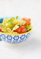pasta with tomato and pumpkin