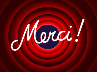 "MERCI" (remerciements message carte gratitude plaisir fin)