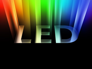 Light-emitting diode (LED) - sign with beam