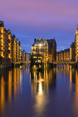 Fototapeta premium Historic warehouses in Hamburg