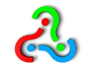3d question mark