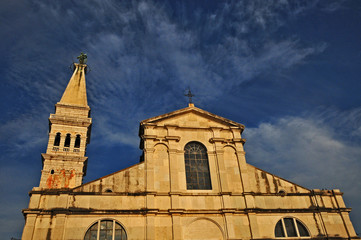 Fototapeta na wymiar Rovinj - Rovinj, Chorwacja, kościół Santa Eufemia