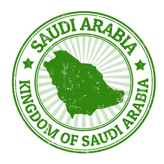 Saudi Arabia stamp - obrazy, fototapety, plakaty