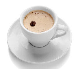 Cup of coffee, isolated on white