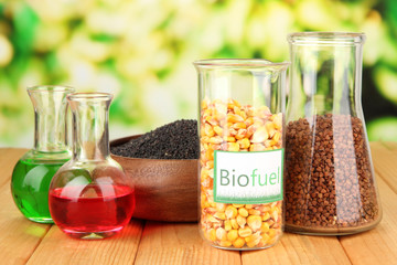 Conceptual photo of bio fuel.  On bright background