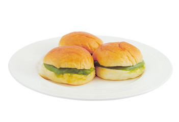 pandan custard cream  bread.