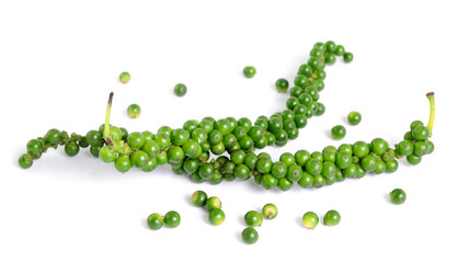 fresh peppers isolated on white background