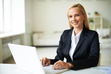 Businesswoman in office