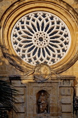 Obraz premium Rosace.église de Cordoue. Espagne.