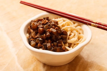 noodle with meat