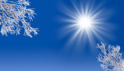 Soleil et ciel d'hiver