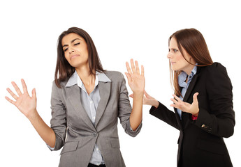 Businesswomen having an argument