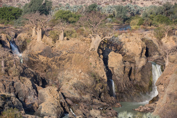 Epupa waterfalls closeup