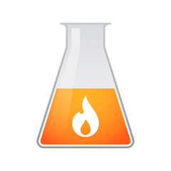 Chemical test tube with icon