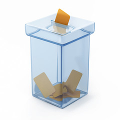 transparent vote box