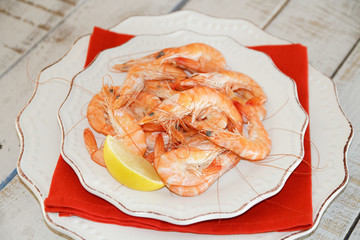 crevettes roses