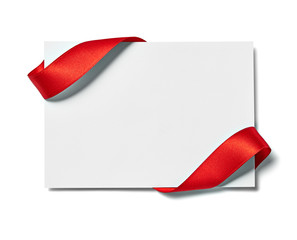 ribbon bow card note chirstmas celebration greeting
