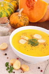 bowl of pumpkin soup
