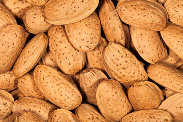 almonds background