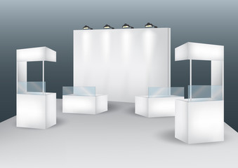 Blank booth event display