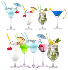 alcoholic cocktail set